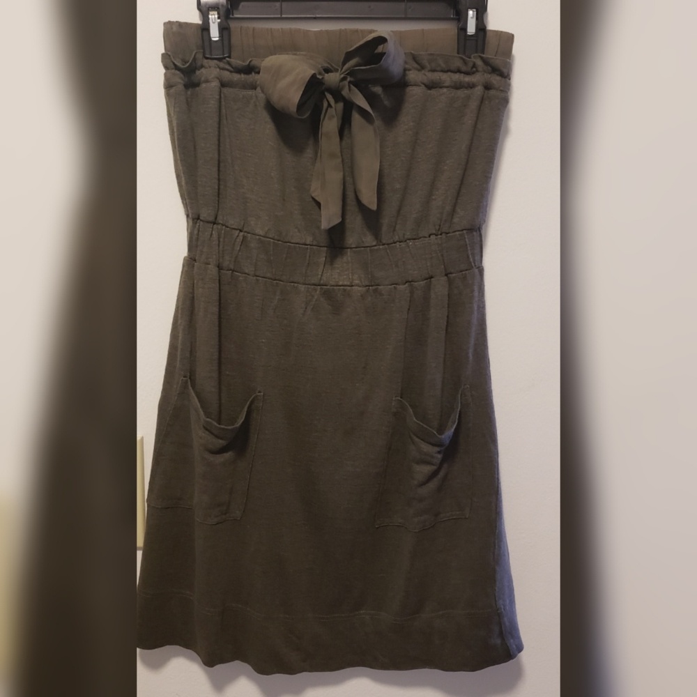 Banana  republic olive green sleeveless dress